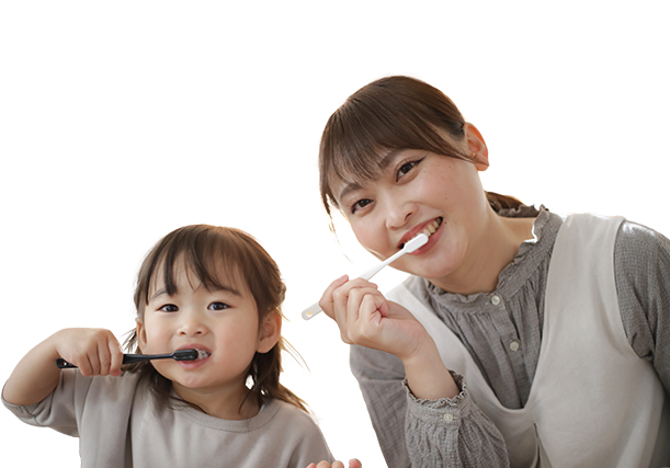 親子の歯磨き